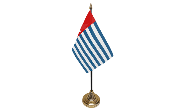 West Papua Table Flags